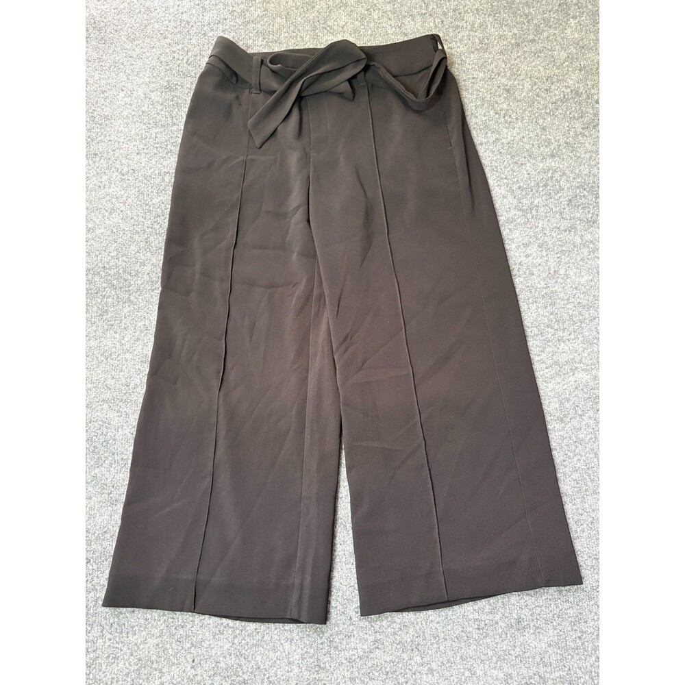 NWT Chicos Black Label Wide Leg Cropped Pants Womens Size 4 Chico 0 Lined NEW